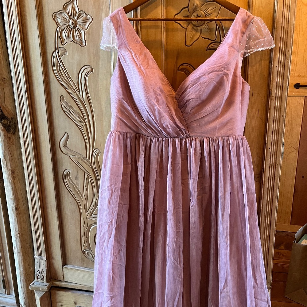 Renz Rags Dusty Rose Bridesmaid gown 16